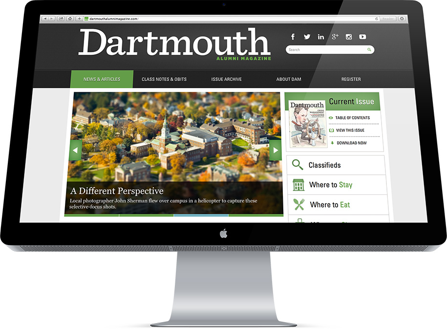 Dartmouth Alumni Magazine Drupal site redesign